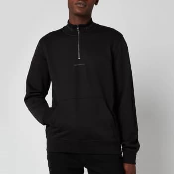 Calvin Klein Jeans Mens Organic Cotton Mockneck Sweatshirt - Black - M