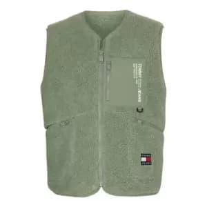 Tommy Jeans Reversible Sherpa Vest - Green