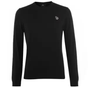 Paul Smith Zebra Crew Knit Jumper - Black