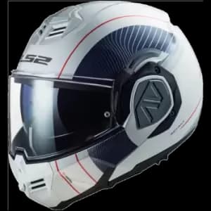 LS2 FF906 Advant Cooper White Blue Modular Helmet 3XL