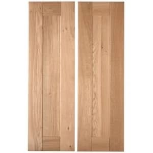 Cooke Lewis Chesterton Solid Oak Larder door W300mm Set of 2