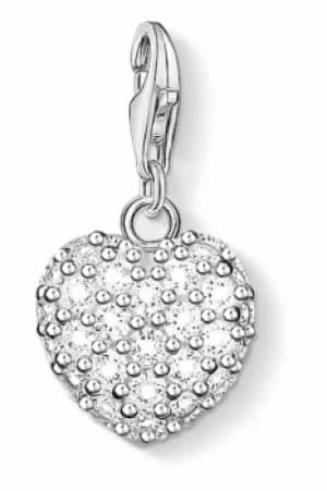 Thomas Sabo Jewellery Charm Club Glitter Heart Charm JEWEL 0019-051-14