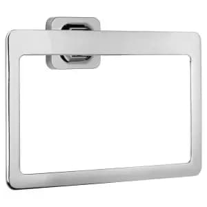 Croydex Flexi-Fix Shoreditch Bathroom Towel Ring - Chrome