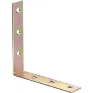 TOOLCRAFT Chair angle yellow 100 mm Steel yellow galvanised