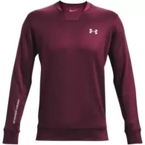 Under Armour Terry Crew Sweatshirt Mens - Red