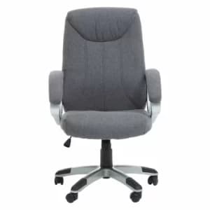 Interiors by PH Fabric Office Chair with Arms, Grey