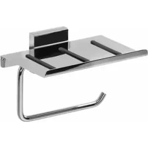 Chester Toilet Roll Holder with Anti Slip Shelf - Croydex