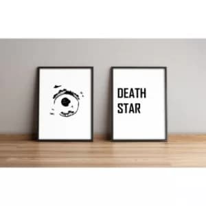 2PYSCT-021 Multicolor Decorative Framed MDF Painting (2 Pieces)