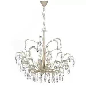 Onli Cesta 5 Light Pendant Ceiling Light, Glass Droplets