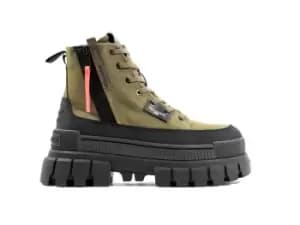 Palladium Boots Womens REVOLT BOOT ZIP TX OLIVE NIGHT