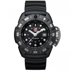 Luminox Scott Cassell Deep Dive Quartz Black Dial Rubber Strap Mens Watch XS.1551