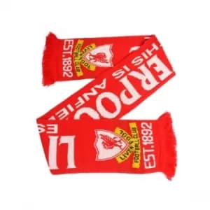 Liverpool This is Anfield Jacquard Knit Scarf