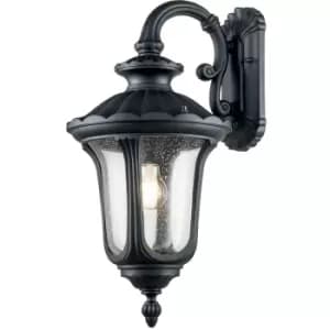 Elstead Chicago Outdoor Wall Lantern Textured Black, IP44