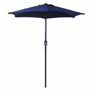 Charles Bentley 2m Market Crank Parasol - Blue