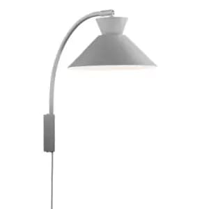 Dial Dome Wall Lamp Grey E27
