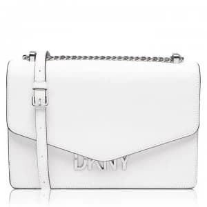 DKNY Flap Over Logo Bag - White WHT