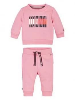 Tommy Hilfiger Baby Girls Flag Tracksuit Outfit