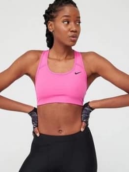 Nike Medium Control Swoosh Sports Bra - Fuchsia