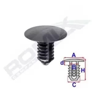 ROMIX Clip, trim-/protection strip VW,AUDI,SKODA C70509