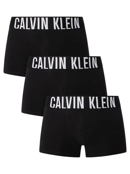 Calvin Klein Intense Power 3 Pack Trunks Black L
