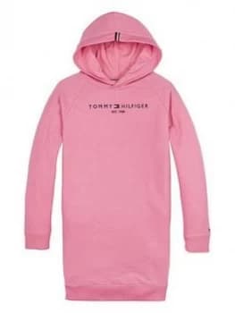 Tommy Hilfiger Girls Essential Logo Hooded Sweat Dress