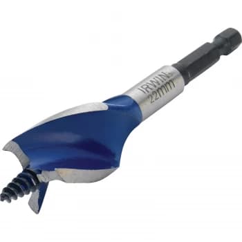 Irwin 6X Blue Groove Stubby Wood Drill Bit 22mm 100mm