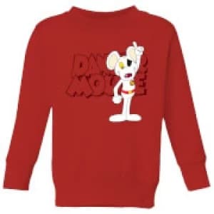 Danger Mouse Pose Kids Sweatshirt - Red - 11-12 Years
