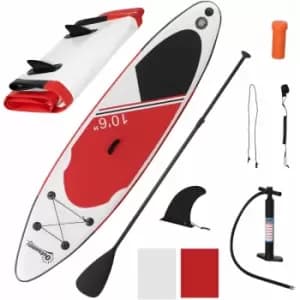 Outsunny - 10ft Inflatable Stand Up Board, Non-Slip Deck Board w/ Paddle