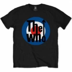 The Who Target Classic Black Mens TShirt Size: Large
