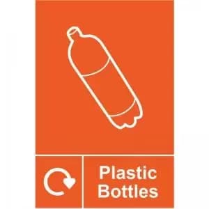 Plastic Bottles Recycling’ Sign; Rigid 1mm PVC Board 200mm x