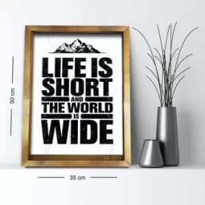 3550AHS-050 Multicolor Decorative Framed MDF Painting