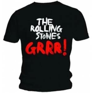 Rolling Stones Contrast Paint Mens Black T Shirt: Small