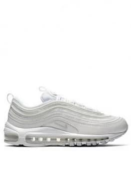 Nike Air Max 97 - White/Platinum, White/Platinum, Size 3, Women