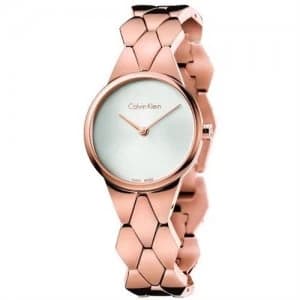 Calvin Klein Ladies Supreme SS PVD Rose gold Watch - K6E23646