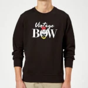 Disney Minnie Mouse Vintage Bow Sweatshirt - Black
