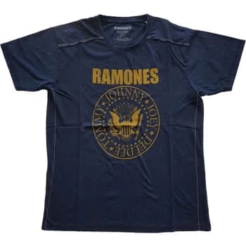 Ramones - Presidential Seal Unisex Large T-Shirt - Blue