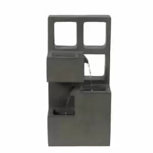 Gardenkraft Outdoor Polyresin Frames Fountain - Grey