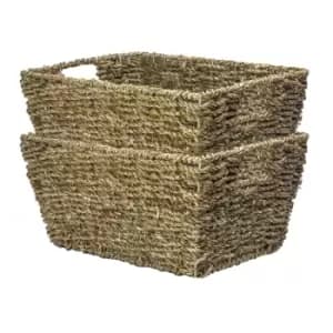 Natural Seagrass Storage Basket - Set of 2 M&W