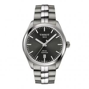 Tissot PR 100 Mens Titanium Bracelet Watch