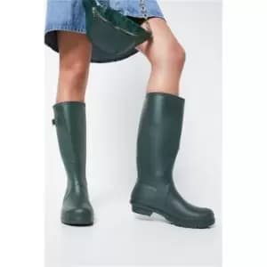 I Saw It First Green Buckle Detail Wellies - Green