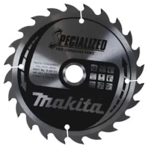Makita SPECIALIZED Cordless Wood Cutting Saw Blade 165mm 25T 20mm