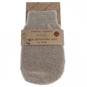 Hydrea London Exfoliating Linen Mitt with Copper