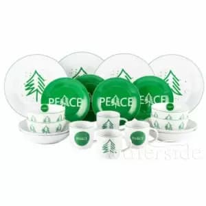 20 Piece Skandi Peace Tree Dinner Set