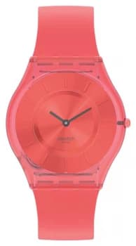 Swatch SWEET CORAL Skin Classic Silicone Strap SS08R100 Watch