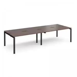 Adapt double back to back desks 2800mm x 1200mm - Black frame and