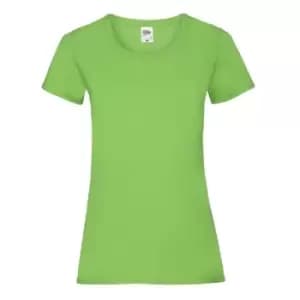 Fruit Of The Loom Ladies/Womens Lady-Fit Valueweight Short Sleeve T-Shirt (Pack Of 5) (2XL) (Lime)