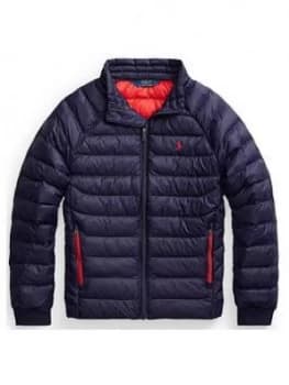 Ralph Lauren Boys Classic Packable Padded Jacket - Navy, Size Age: 14-16 Years, L