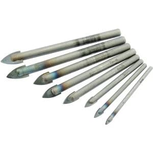 Wickes Glass and Tile Drill Bit Set Pack 8