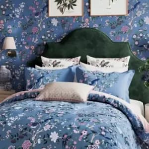 Sanderson Chinoiserie Hall Kingsize Duvet Cover Set, Blueberry