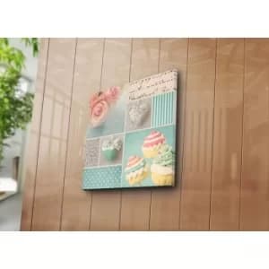 4545K-16 Multicolor Decorative Canvas Painting